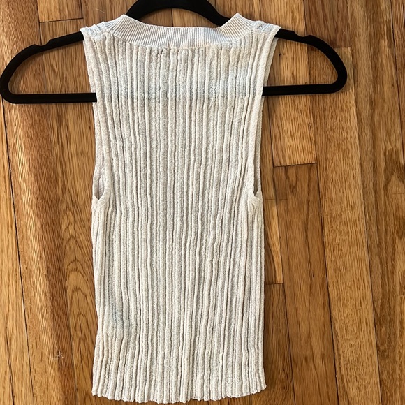 Summer Air Knit Tank In Cream - S-M - Picture 9 of 9